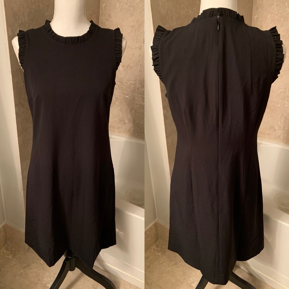 J.Crew Ruffle Neck Suiting Dress - Picture 3 of 6